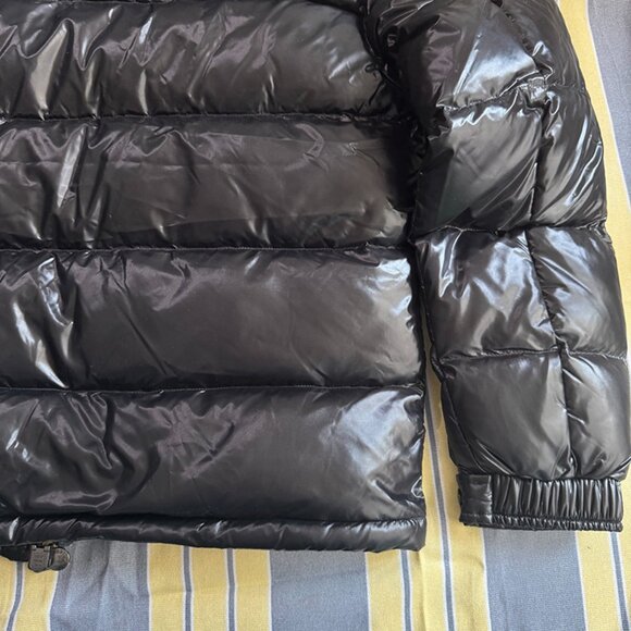 Moncler Maya Black Shiny Windbreaker Jacket - Picture 2 of 10